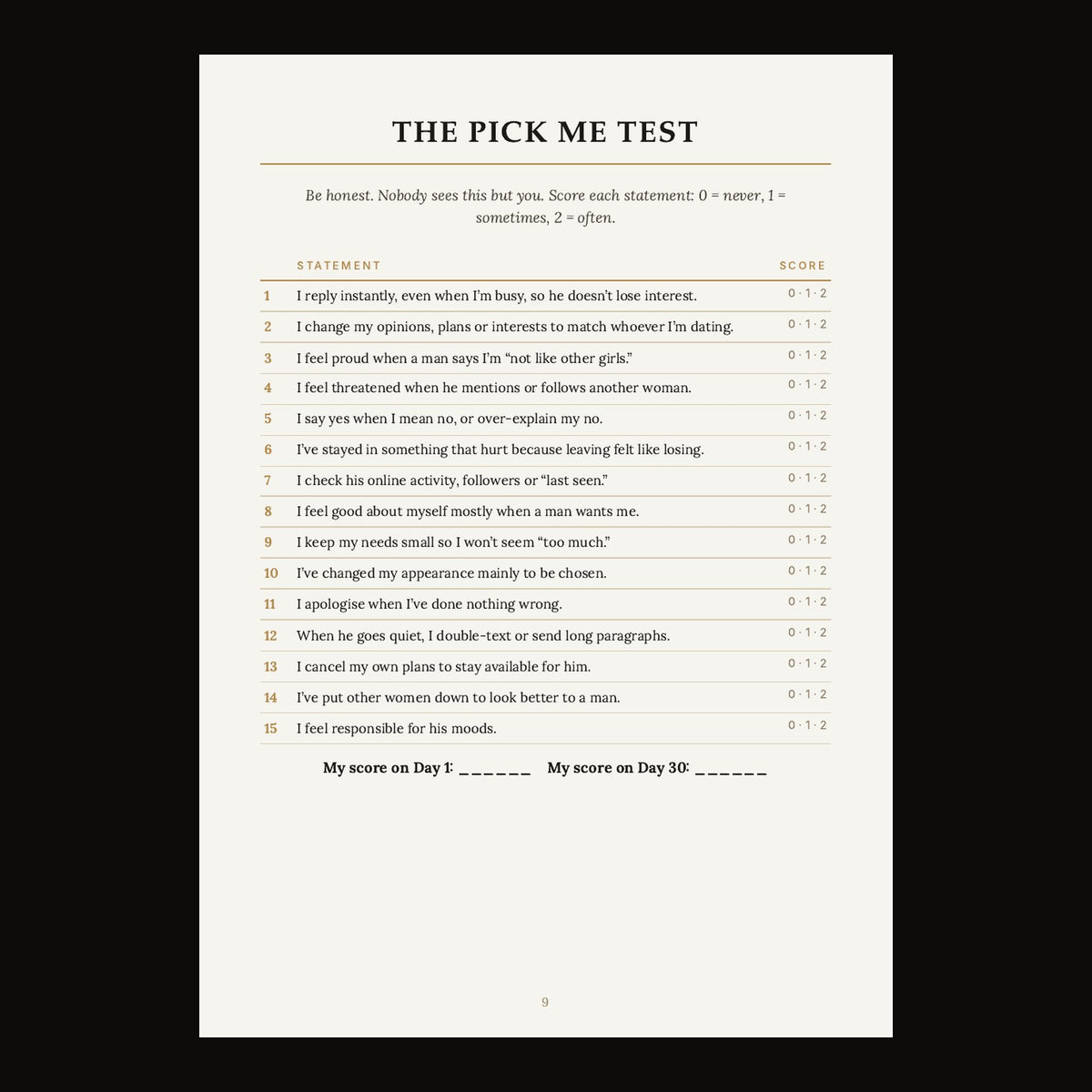 Never a Pick Me: The Dark Femme Guide to Choosing Yourself